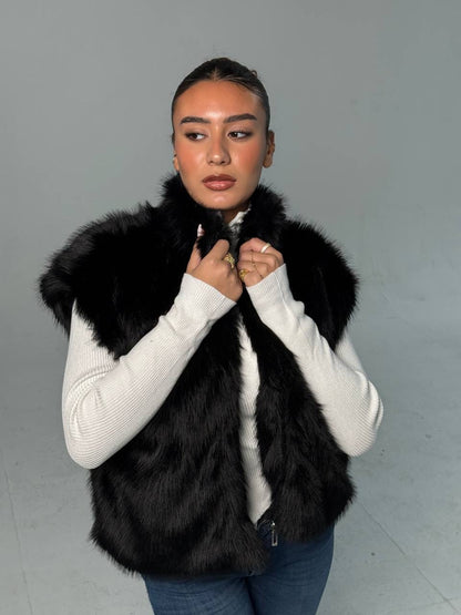 Fur cut jacket