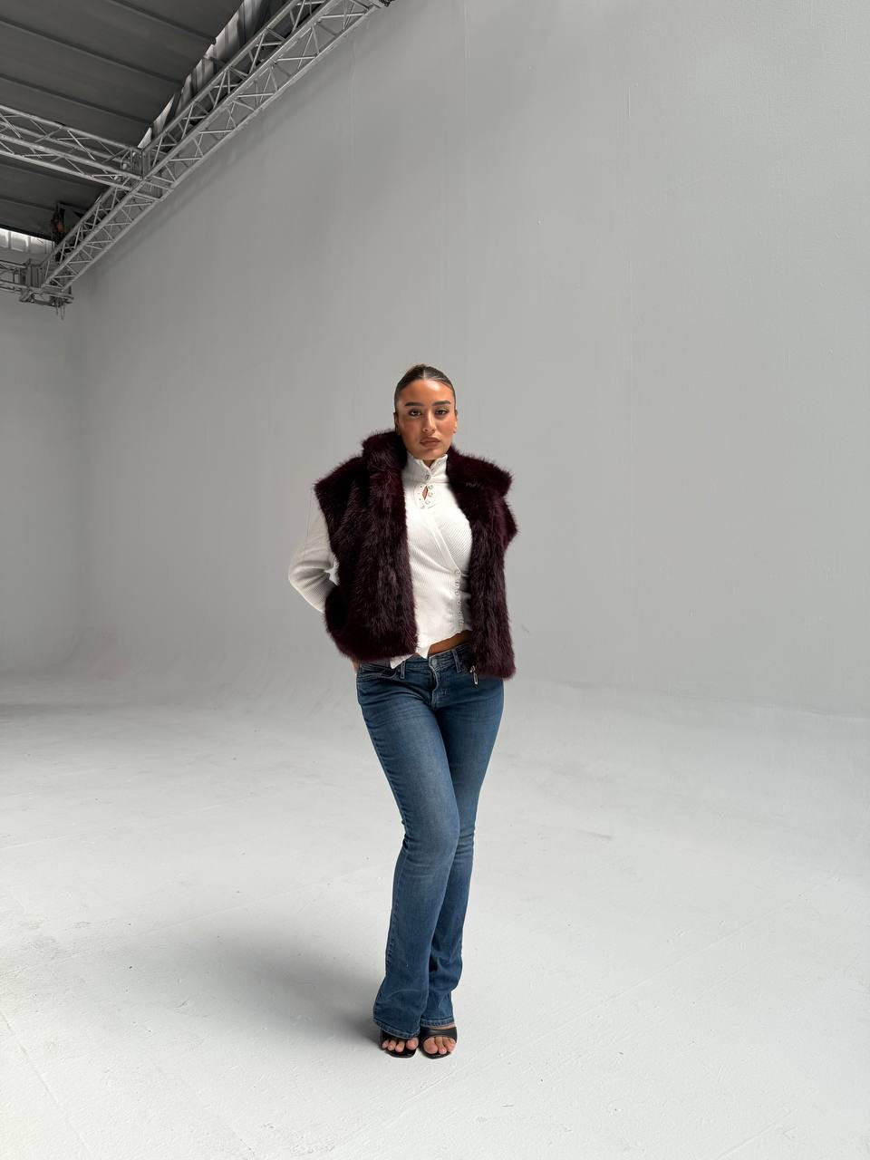 Fur cut jacket